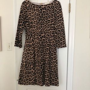 Kate Spade Leopard Print Ponte Dress